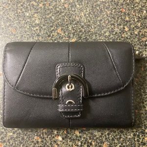 COACH BLACK WALLET NEW!